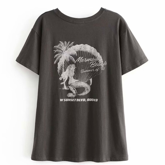 Mermaid Beach Eagle Island Boho Graphic Tee - Picture 6 of 12